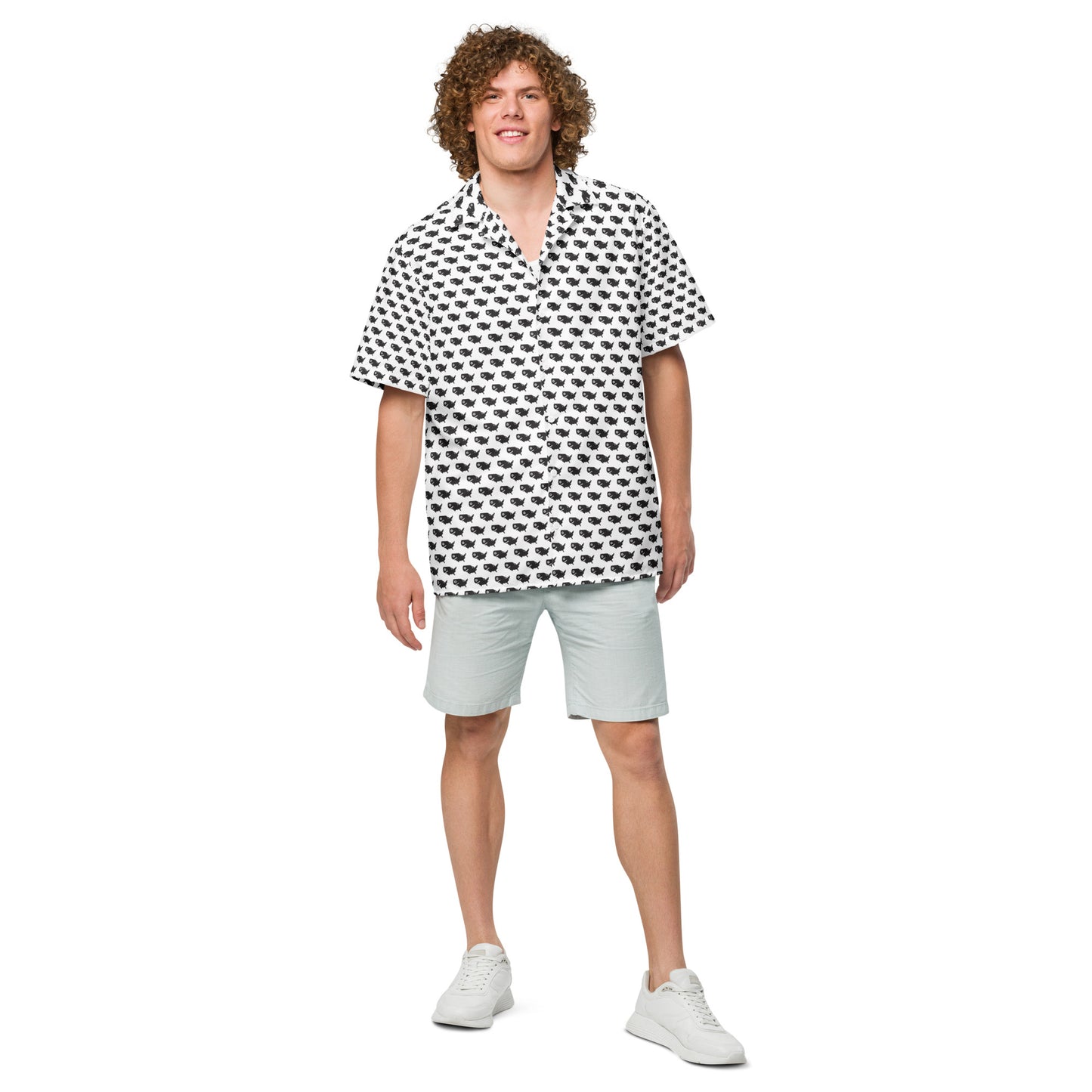 USA Shark Button Up