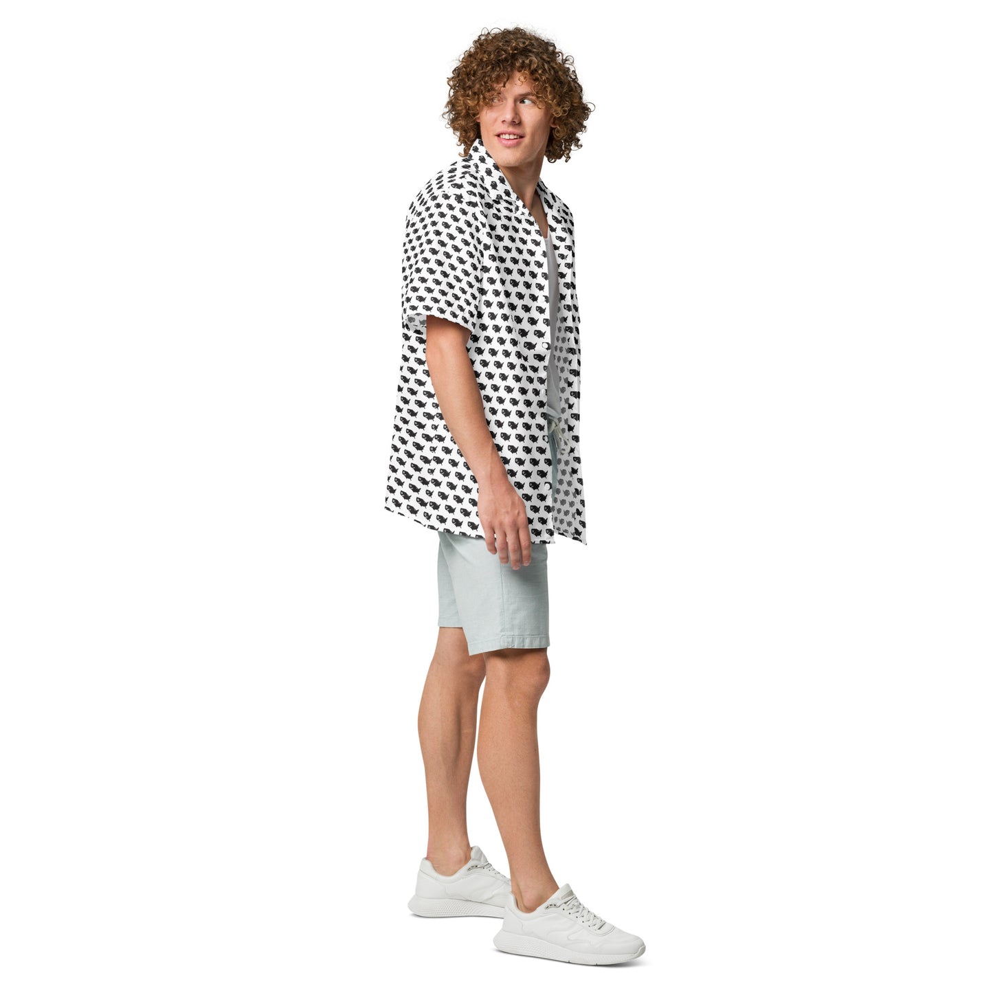 USA Shark Button Up