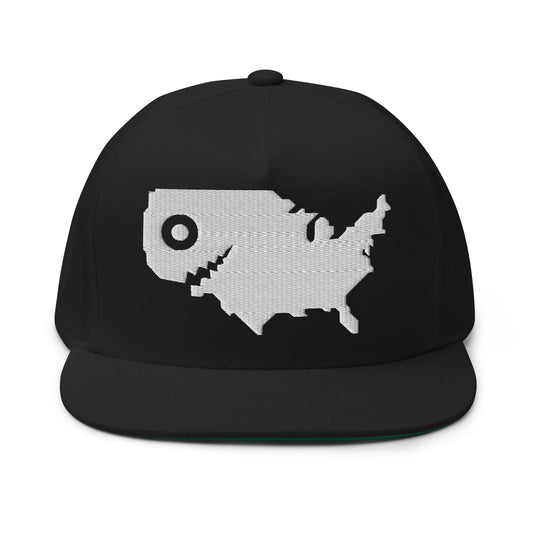 USA Shark Snapback Hat